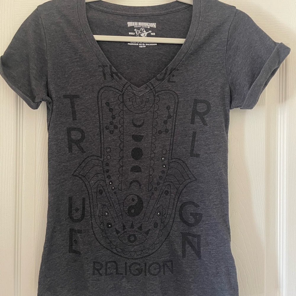 True Religion Charcoal Graphic Tee